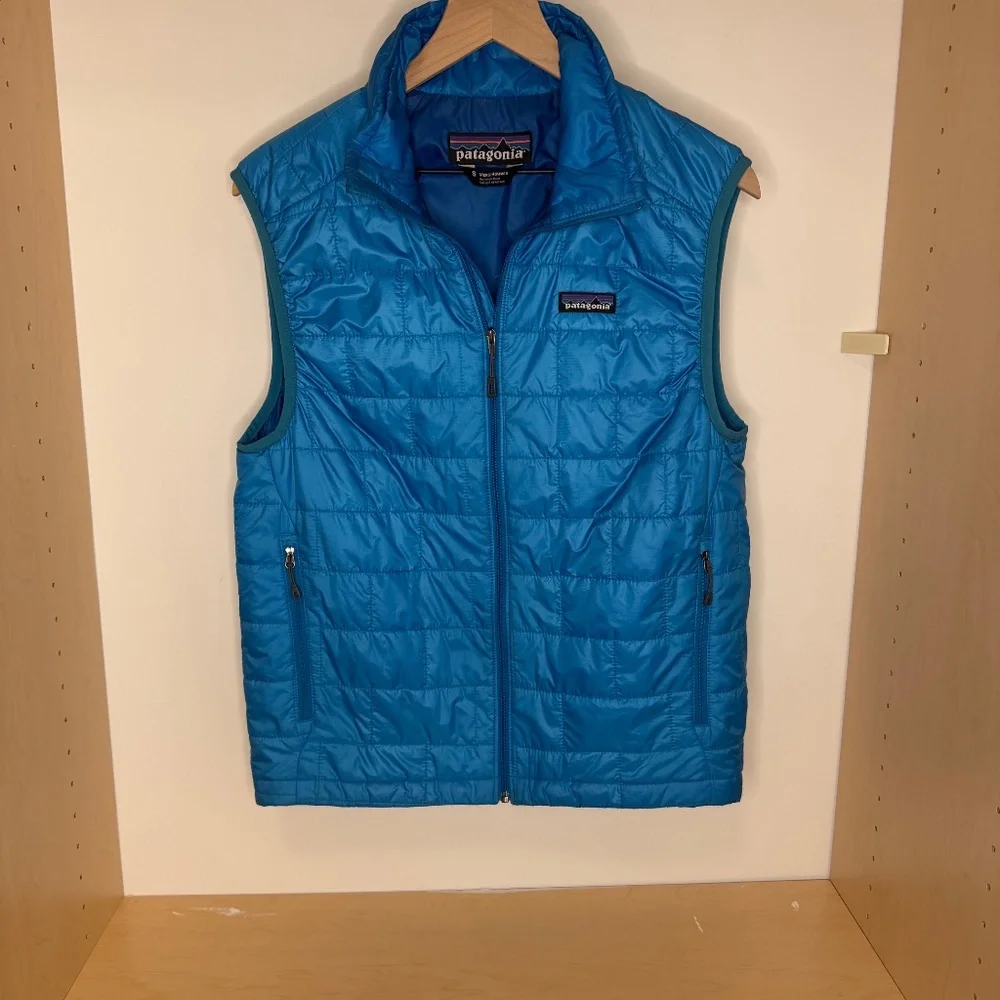 FLAWLESS Patagonia Nano Puff Vest Blue STY84240 Men’s Small - Picture 2 of 6